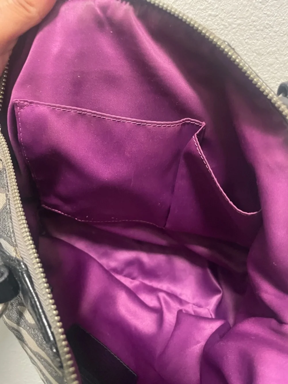 Y2K Coach Zebra Print Satchel in Black and Silver - Picture 13 of 13